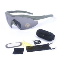 Safety shockproof tactical goggles 战术-0051-1套装