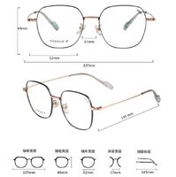 Titanium + plastic TR90 extralight frame MAMO T23806