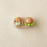 Mini soft contact lens kit retractable W-CT43熊兔白云花