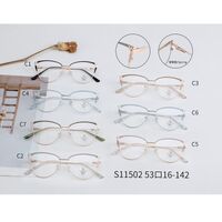 Combined frame (metal + TR90) with Blue Ray Cut protection lenses and flex MAMO S11502