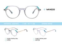 Acetate plastic frames for kids, with spring hinges WK4020