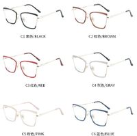 Combined frame (metal + TR90) or glasses with blue light protection, with spring hinges FA87104