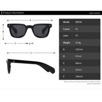 Plastic square sunglasses for women Elit 6034-EL