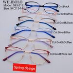 Оправа металлическая ультратонкая, с флексом Wilibolo G95-212