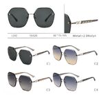 Metal sunglasses with nylon lenses for women Leke S5520