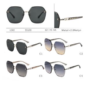 Metal sunglasses with nylon lenses for women Leke S5520