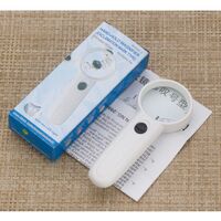 Лупа с универсальной подсветкой, увеличительное стекло с ручкой 6B-3-XX, диаметр 48 мм, увеличение: 5Х