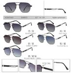 Polarized metal sunglasses with spring hinges and nylon lenses for men Romonis BM8991-R