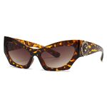 Plastic sunglasses in the shape of a cat's eye Elit 2308/086-EL