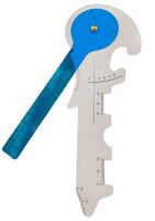 Ruler for measuring pantoscopic angle, PD Ruler