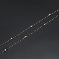 Metal non-slip chain, with pearl, for glasses and masks GL709