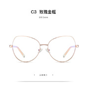 Оправа металлическая с линзами блю-блокерами MORE 3001