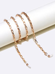 Metal cuboid thick glasses chain GL1277