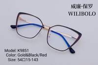 Metal ultrathin frames Wilibolo, with spring hinges K9851