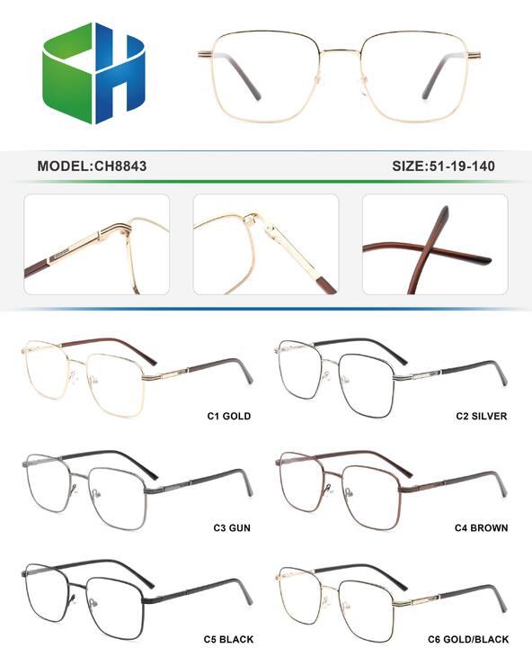 Оправа металлическая мужская с флексом CH8843-DA