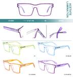 Plastic frames for glasses, acetate lamination Big City CH3203