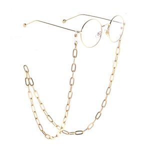 Gold-colored metal non-slip chain, thick, for glasses and masks GL779