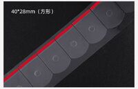 Липкий сегмент (липучки, слиперы, противоскользящие накладки для блокировки оптических линз) для линз, с красным краем, 1000 штук