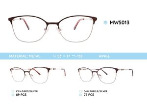 Metal women's frames for glasses MW5013
