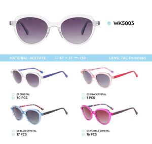 Acetate frames polarized sunglasses WK5003