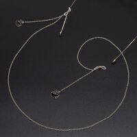 Металлическая нескользящая цепочка золотого цвета, с подвеской в виде лебедя, для очков и масок GL537