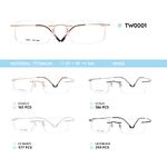 Titanium frames rimless TW0001