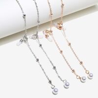 Metal non-slip chain, with pearls, for glasses and masks GL289-2