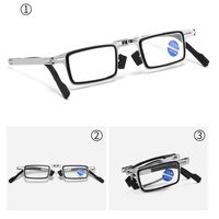 Folding metal reading glasses 3025 with Blue ray cut protection with case, diopters from +1.00 to +4.00, RMC=62-64