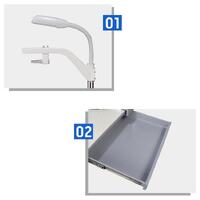 Рабочее место офтальмолога, комбинированный стол + кресло CS-560A, столешница 980*490 мм 