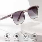 Plastic + metal square sunglasses for men Elit 3211-EL