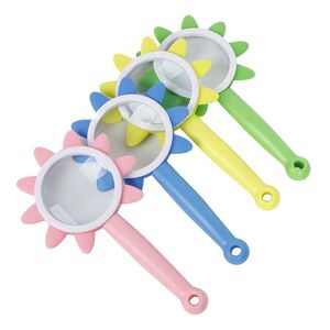 Magnifier, magnifying glass with handle 花朵放大镜-XX, diameter 75 mm, magnification: 5Х, 10Х