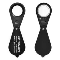 Лупа складная с универсальной подсветкой 7808-1-XX, диаметр: 22 мм, увеличение: 10X, 20X, 30X