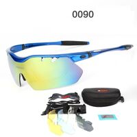 Safety shockproof sports goggles+4 caps 0090