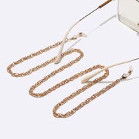 Gold-colored metal non-slip chain, for glasses and masks GL1615