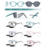 Plastic acetate frame for kids with spring hinges + polarized clip-on Big City BC2206S