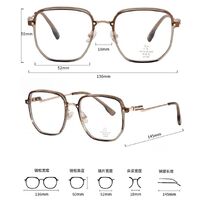 Combined frame (metal + TR90) with Blue Ray Cut protection lenses MAMO M2675