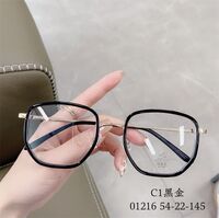 Hybrid frame, metal + TR90, with Blue Block coating SANTA 01216