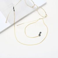 Gold-colored metal non-slip chain, for glasses and masks GA010
