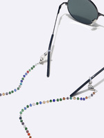 Glasses chain with colored glass rhinestones GM144