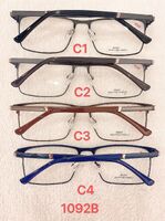 Metal frame for glasses with spring hinges 1092B