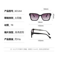 Plastic sunglasses with square frame for men Elit BZ3264-EL