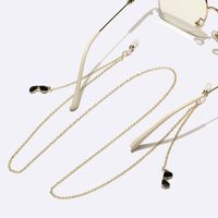Gold-colored metal non-slip chain, with glasses, for glasses and masks GL1692