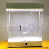 Стойка-витрина акриловая настольная вращающаяся для очков, оправ, футляров и аксессуаров 7204F-1