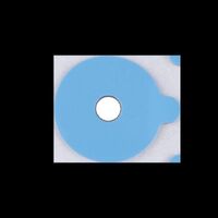 Липкий сегмент (липучки, слиперы, противоскользящие накладки для блокировки оптических линз) для линз, синий цвет, 1000 штук DAS1913