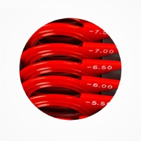 266 plastic rim ophthalmic trial lens set in an aluminum case 38/25 mm