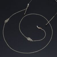 Металлическая нескользящая цепочка золотого цвета, с ананасом, для очков и масок GL516