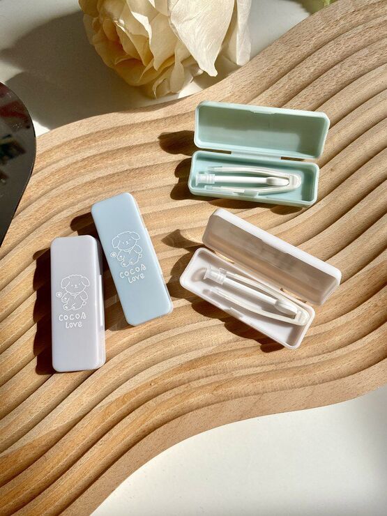 Plastic tweezers and stick with individual color packaging MT200