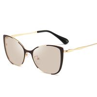 Очки металлические фотохромные с защитой от синего света 9713-GT