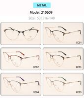 Metal eyeglasses frame for women with spring hinges 210609 (item in stock)
