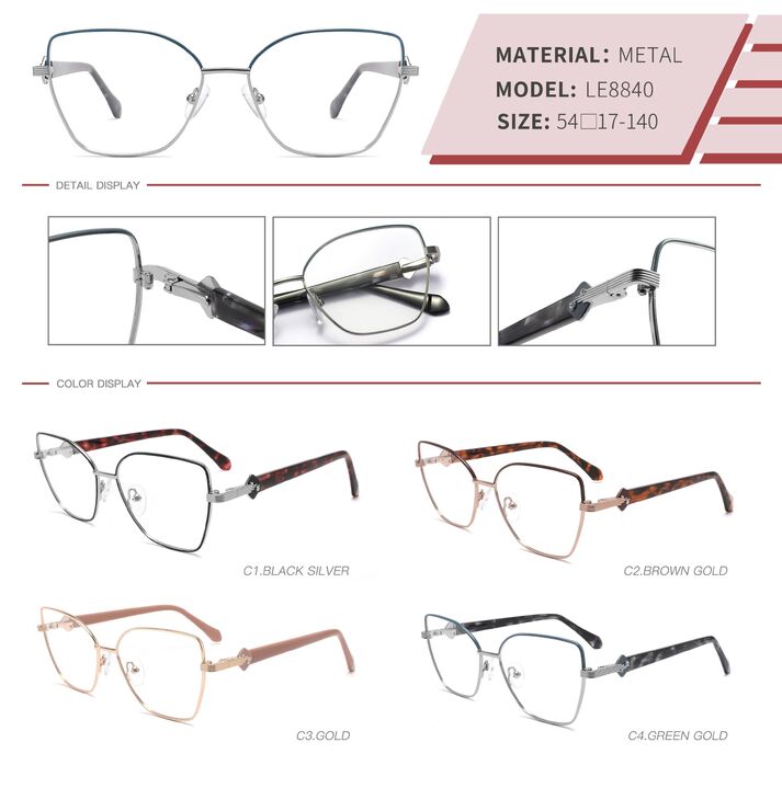 Оправа металлическая с флексом LE8840-DA